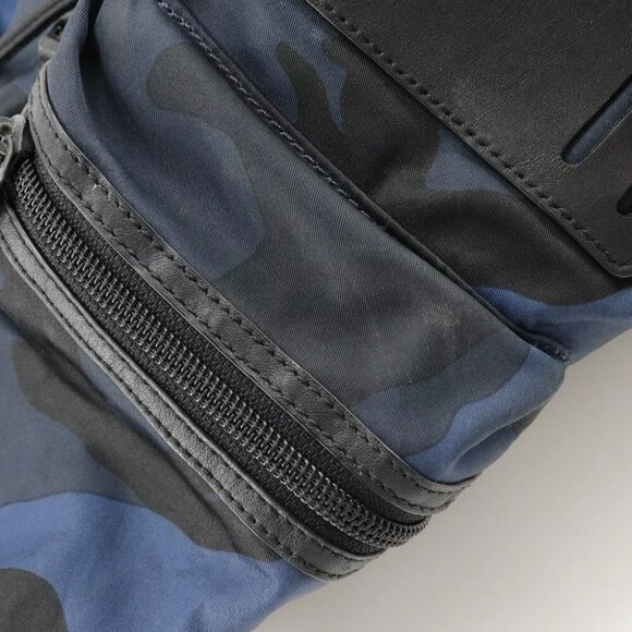 COACH Backpack Daypack camouflage Blue / black Nylon/Calfskin mens main image 7